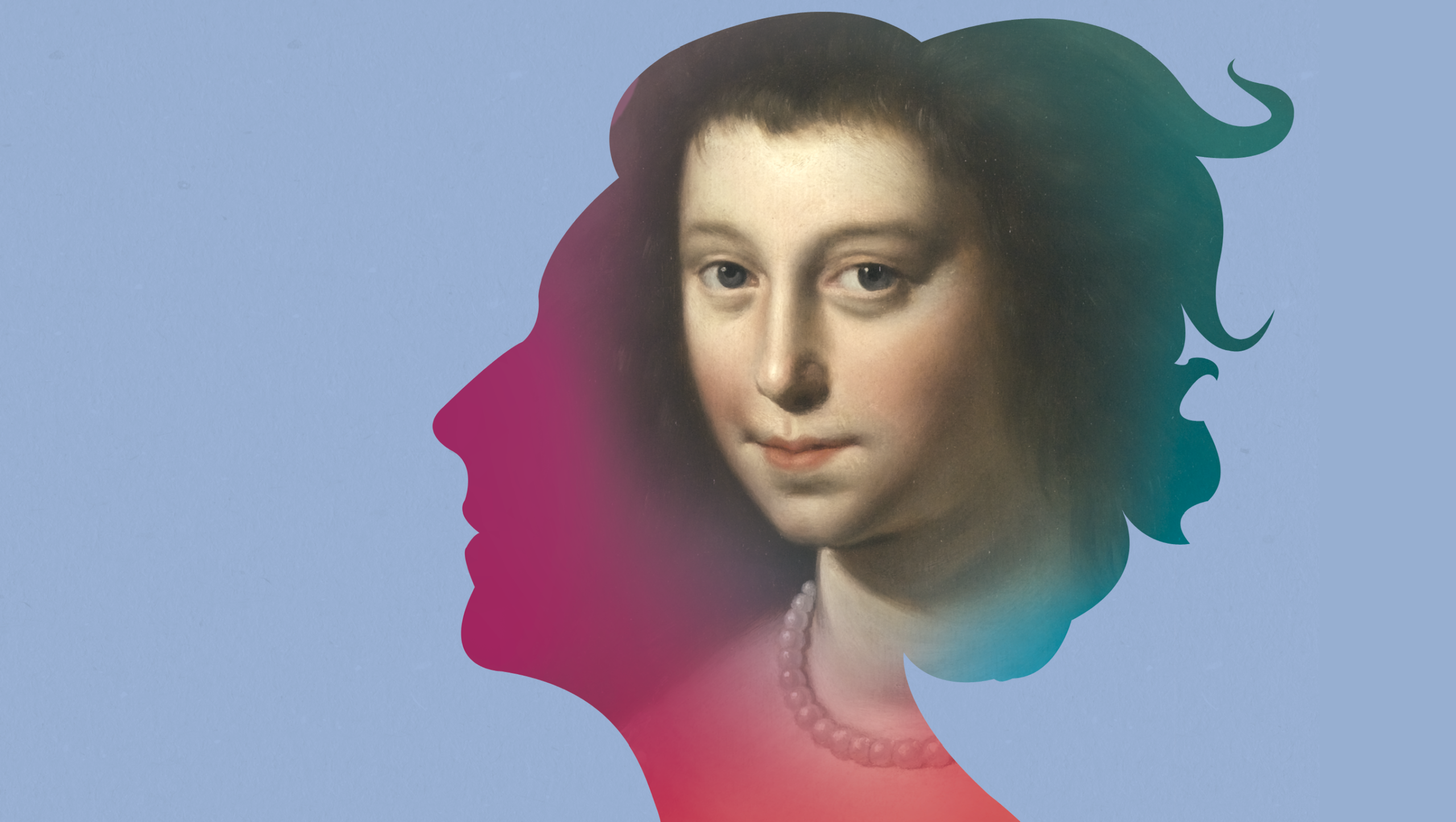 Vrouwelijk portret met kleurrijke schaduw - Bergen op Zoom