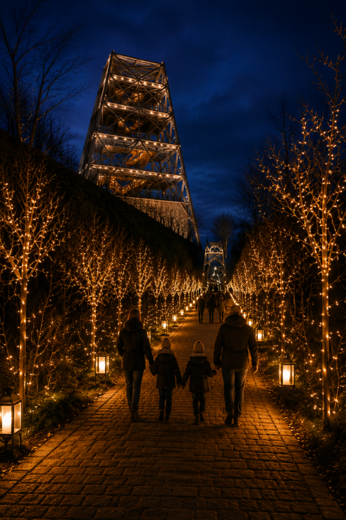 Verlichte nachtelijke wandeling met familie - Bergen op Zoom